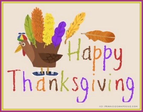 Happy Thanksgiving (turkey from Google's 2011 turkey doodle generator)